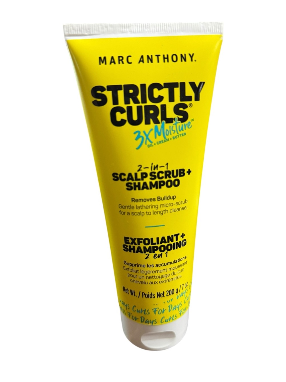 Marc Anthony Strictly Curls 2-in-1 Scalp Scrub +Shampoo 7oz New